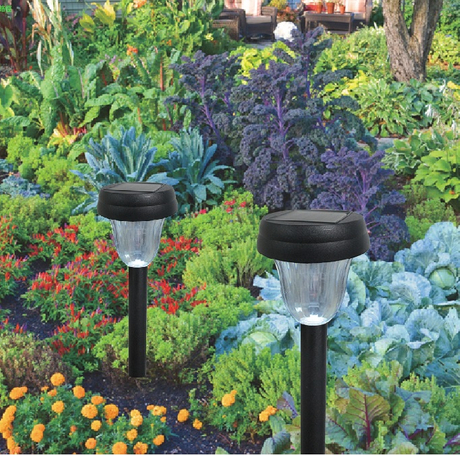 小型太陽能充電LED庭園燈