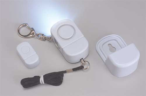 四合一警报器(门窗警报器+门铃+个人防身警报器+LED照明灯)